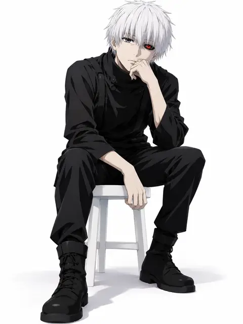 ken kaneki from Tokyo Ghoul — anime artwork on AniPins