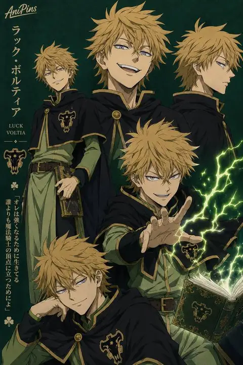 Luck Voltia from Black Clover — anime artwork on AniPins
