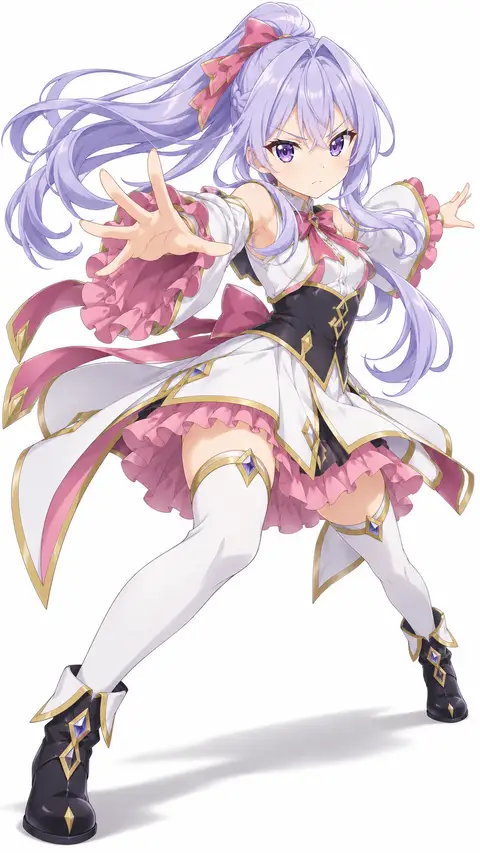 rina action from the aristocrats otherworldly adventure Serving Gods who go too far — anime artwork on AniPins