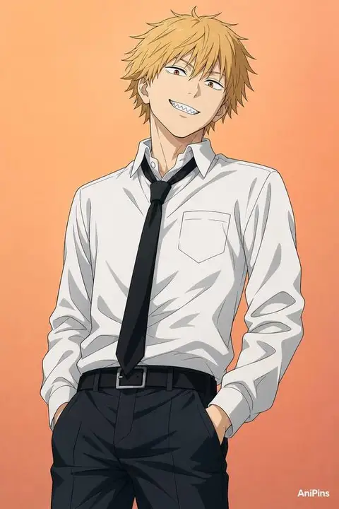 Denji from Chainsaw Man — anime artwork on AniPins