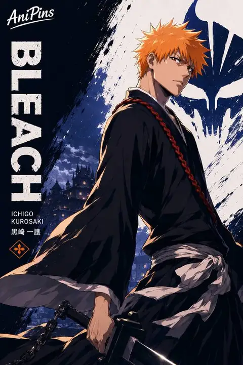Ichigo Kurosaki from Bleach — anime artwork on AniPins