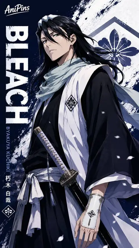 Byakuya Kuchiki from Bleach — anime artwork on AniPins