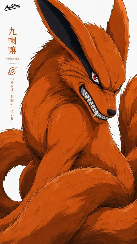 Kurama from Naruto — anime artwork on AniPins