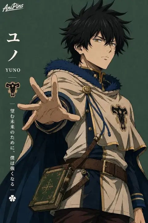 Yuno from Black Clover — anime artwork on AniPins
