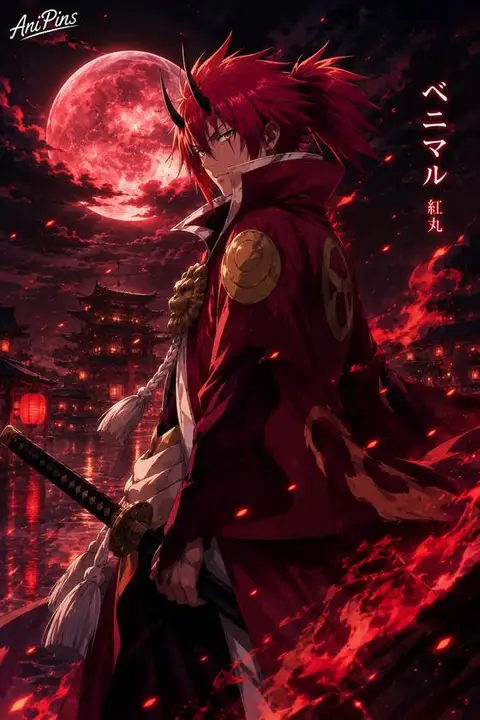 Benimaru from That Time I Got Reincarnated as a Slime — anime artwork on AniPins