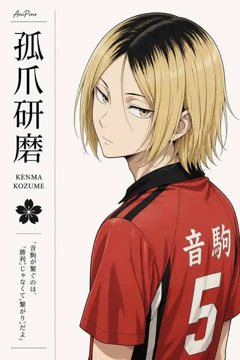 Kenma Kozume from Haikyu — anime artwork on AniPins