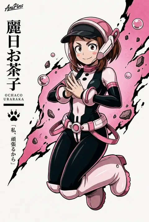 Ochaco Uraraka from My Hero Academia — anime artwork on AniPins