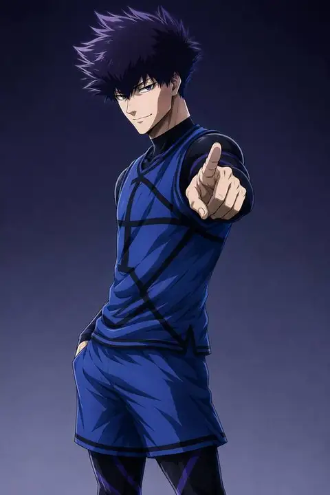 karasu from Blue Lock — anime artwork on AniPins