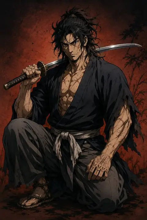 Gantetsusai from Hell's Paradise — anime artwork on AniPins