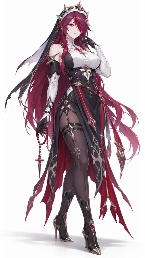 Rosaria from Genshin Impact — anime artwork on AniPins
