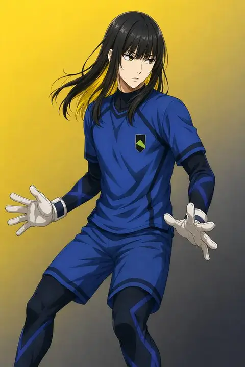 Aryu from Blue Lock — anime artwork on AniPins