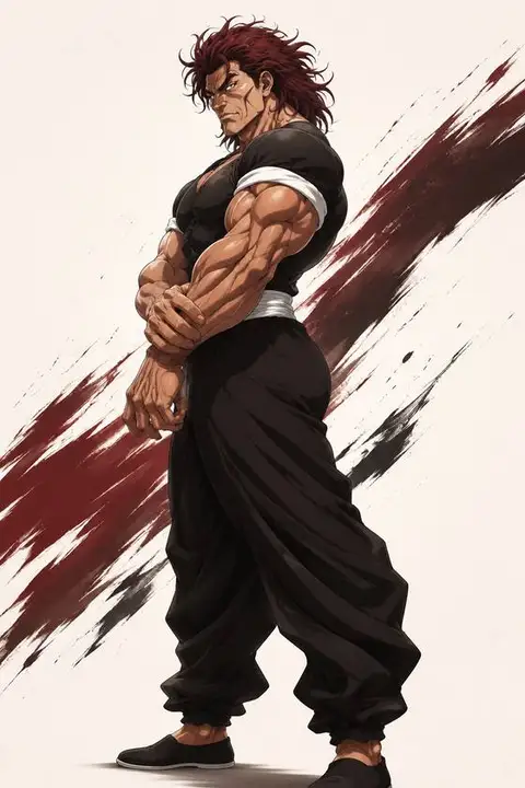Yujiro Hanma from Baki — anime artwork on AniPins