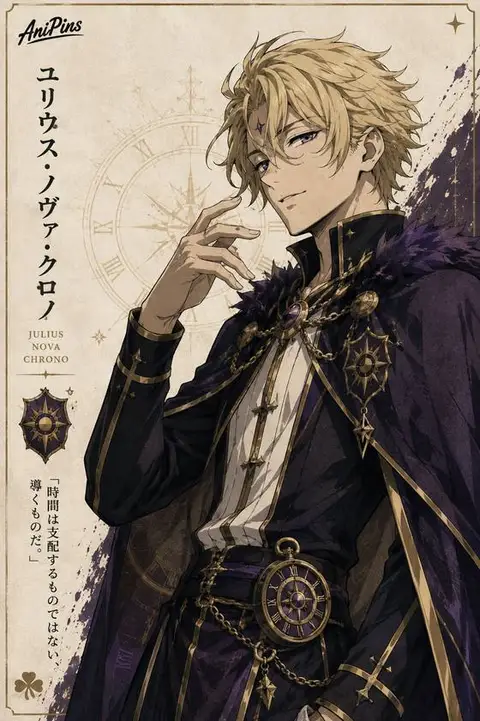 Julius  Novachrono from Black Clover — anime artwork on AniPins