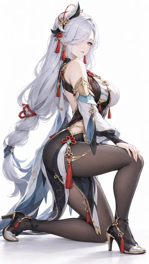 Shenhe from Genshin Impact — anime artwork on AniPins