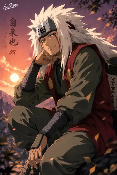 Jiraya from Naruto — anime artwork on AniPins