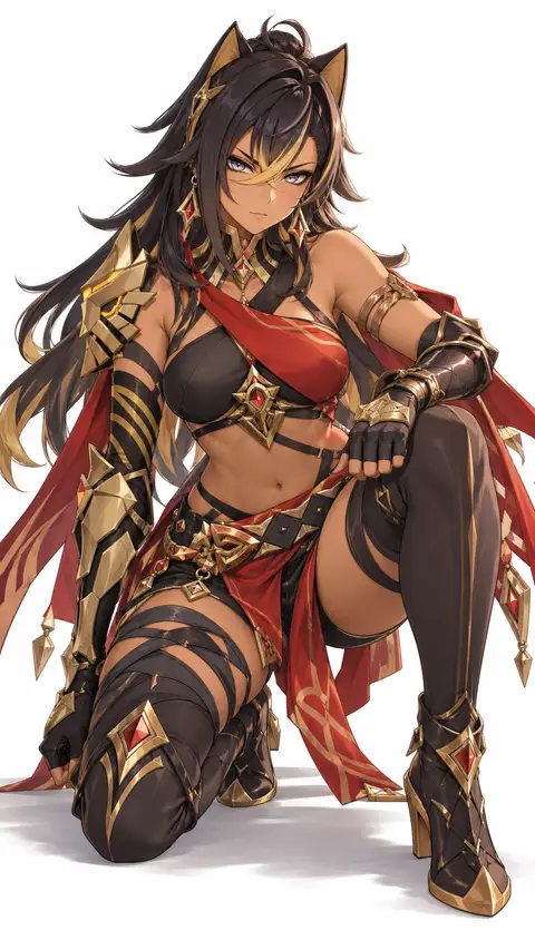Dehya from Genshin Impact — anime artwork on AniPins