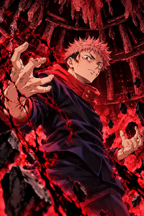 Ryomen Sukuna from Jujutsu Kaisen — anime artwork on AniPins
