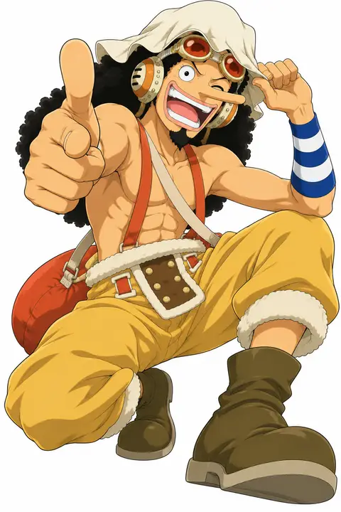 Usopp from One Piece — anime artwork on AniPins