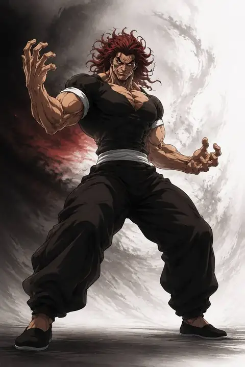 Yujiro Hanma from Baki — anime artwork on AniPins