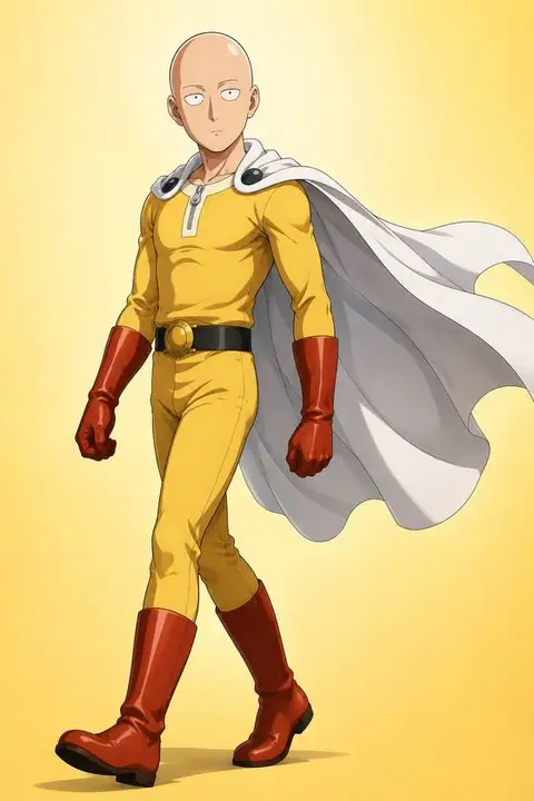 Saitama from One Punch Man — anime artwork on AniPins