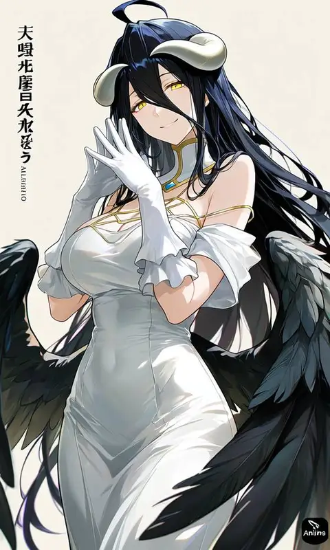 Albedo from Overload — anime artwork on AniPins