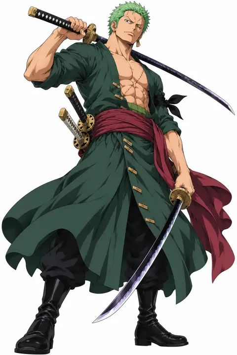 Roronoa Zoro from One Piece — anime artwork on AniPins