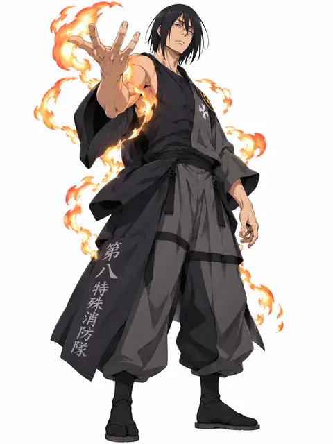 Benimaru Shinmon from Fire Force — anime artwork on AniPins