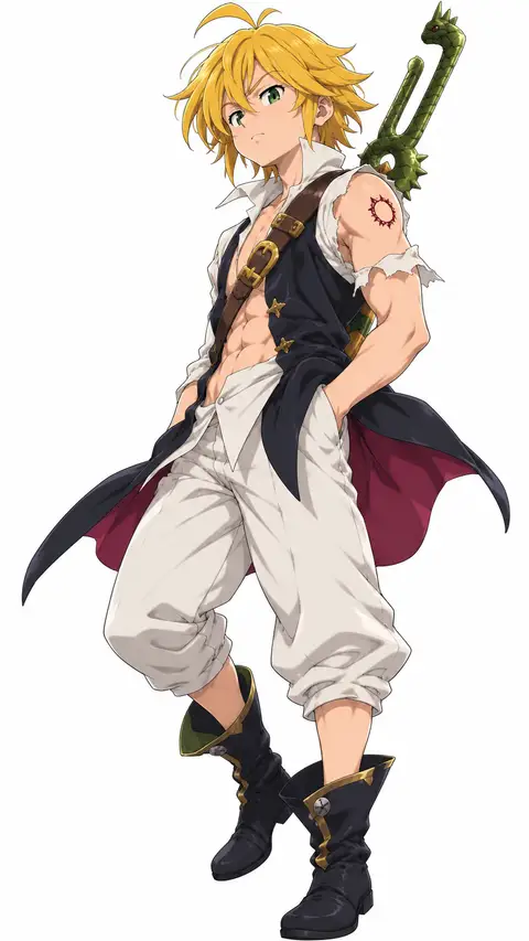 Meliodas from The Seven Deadly Sins — anime artwork on AniPins