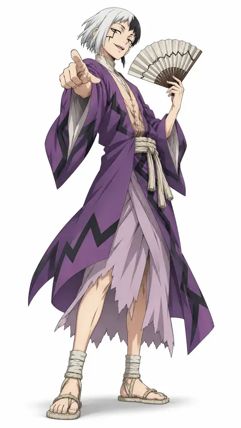 gen asagiri from Dr. Stone — anime artwork on AniPins