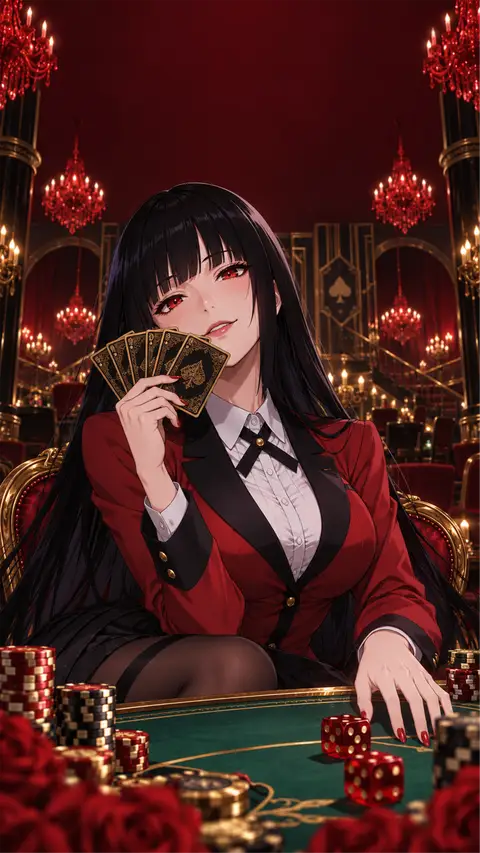 yumeko jabami from Kakegurui - Compulsive Gambler — anime artwork on AniPins