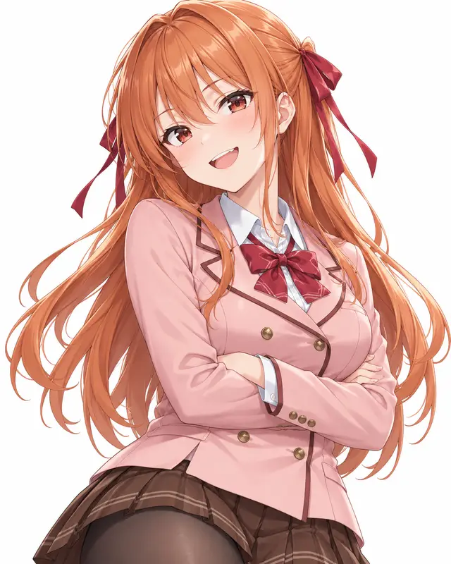 Akari Hiodishi from you can't be in a rom-com with your childhood friends — anime artwork on AniPins