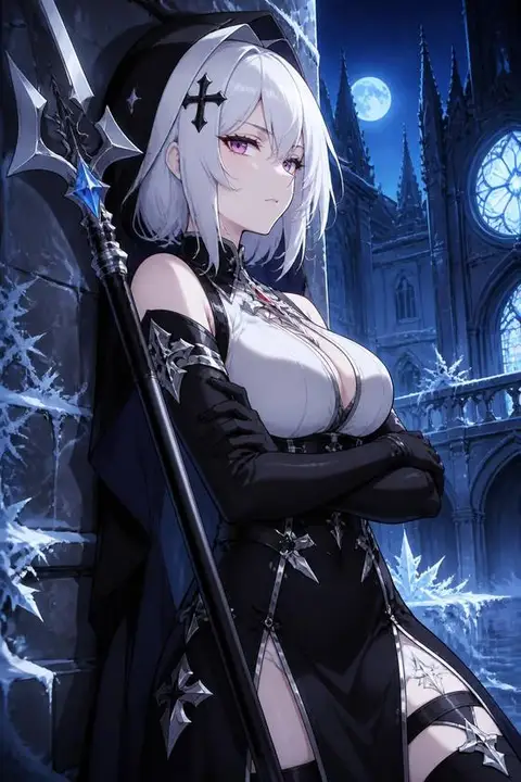 Rosaria from Genshin Impact — anime artwork on AniPins