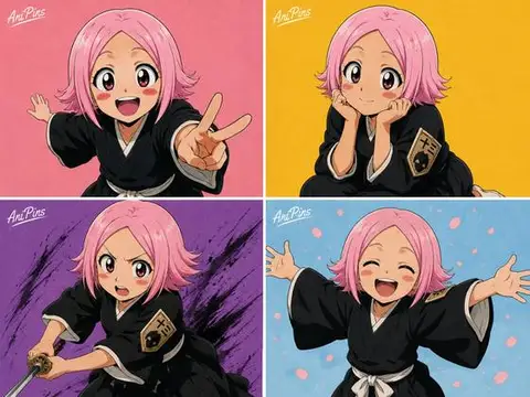 Yachiru Kusajishi from Bleach — anime artwork on AniPins